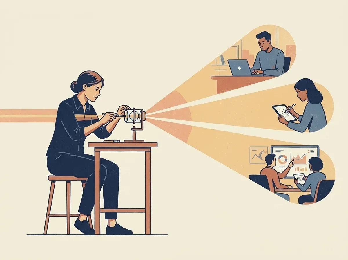 A senior individual contributor widening the reach of careful work